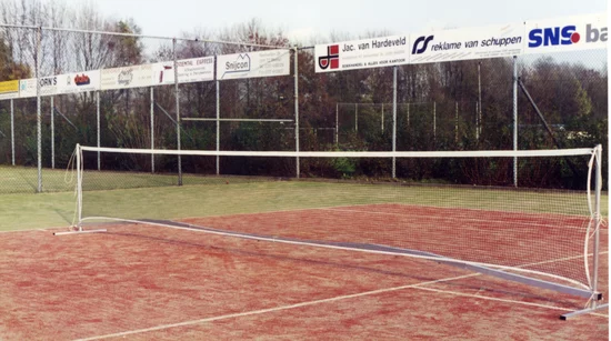 Aluminium kinder tennis/badmintoninstallatie