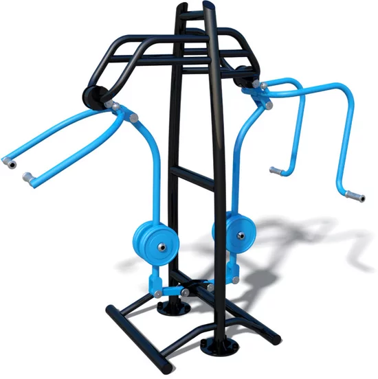 Outdoor fitness Inclusive Chest Press & Pull Down Combo