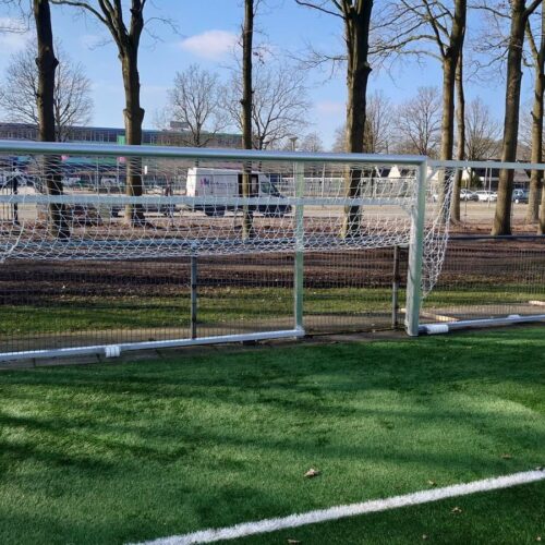 Wegdraaibaar jeugd voetbaldoel: JVD165 22 Wegdraaibaar aluminium voetbaldoel 5x2m