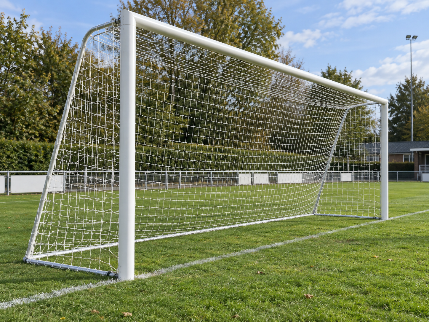 Voetbaldoel model VD112 1 Aluminium voetbaldoel vaststaand vaste netbeugel