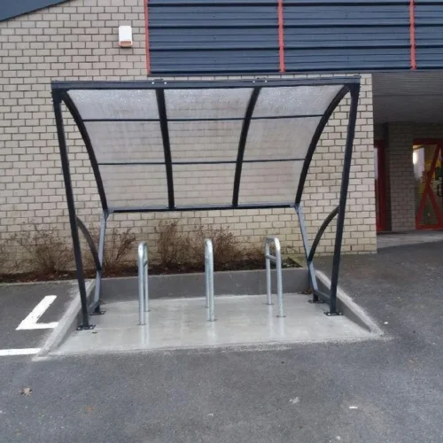 Fietsoverkapping Velo - Compact en Voordelig 27 Compacte fietsoverkapping met transparante kap.
