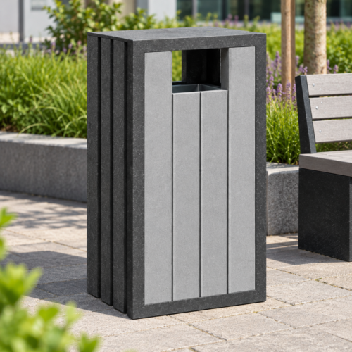 Afvalbak Jupiter 7 Govaplast Jupiter buitenafvalbak 70 liter van massief gerecycled kunststof