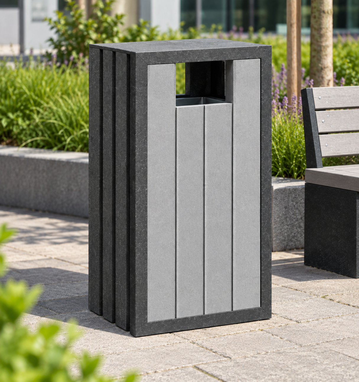 Afvalbak Jupiter 4 Govaplast Jupiter buitenafvalbak 70 liter van massief gerecycled kunststof