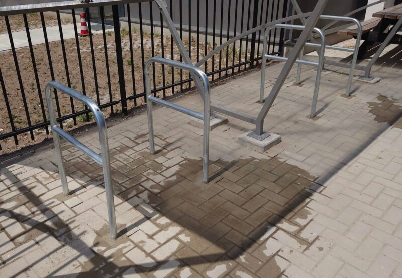 Verzinkte aanleunbeugels D60 voor fietsparkeren in de openbare ruimte