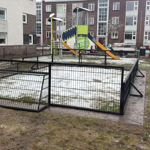 Pannakooi Match 152 Geluidsarme pannakooi Match 5 x 7 meter, geplaatst in Groningen