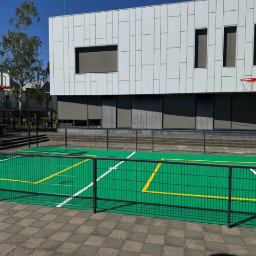 Pannakooi met basketbal 100 Pannakooi met basketbalvoorziening kopen voor schoolplein