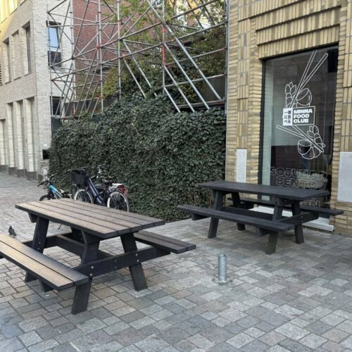 Kunststof picknickset Oslo 43 Picknicktafels Oslo Govaplast openbare ruimte centrum Groningen SKWshop