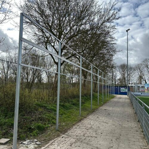 Fietsnietjes D60 mm 35 verzinkte fietsaanleunbeugels-fietsnietjes D60mm