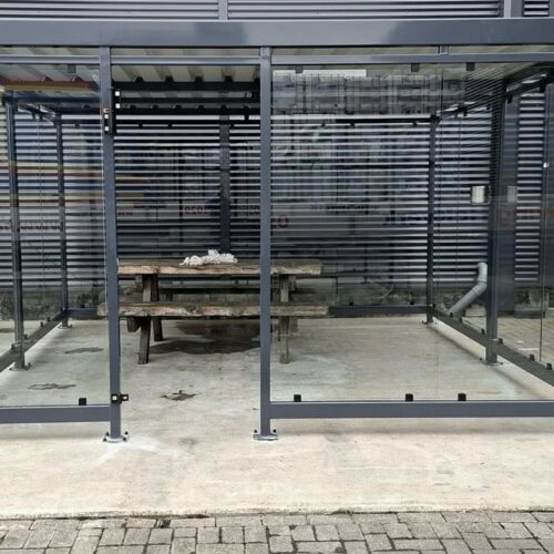 Rookoverkapping Myla 261 Rookabri Myla maatwerk 4x4 meter Sappemeer montage SKWshop