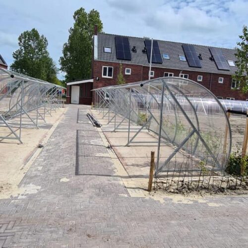 Fietsoverkapping BF1000 – Halfrond & Transparant 212 Grote Fietsoverkapping