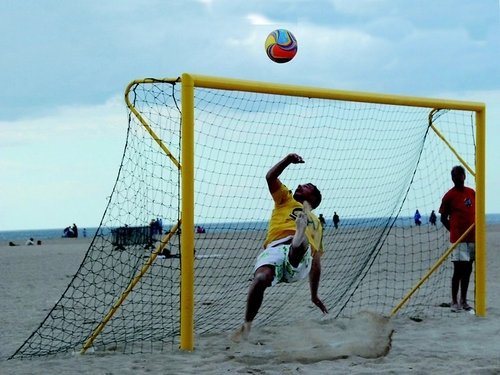 Strandvoetbaldoel Geel 5,5 x 2,2m