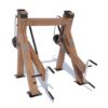 Outdoor krachttoestel voor Deadlifts 16 Ontwikkel kracht in rug en benen met dit houten outdoor deadlift toestel. Professionele kwaliteit voor buitengebruik.