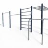 Calisthenicstoestel SWN12 8 Calisthenics Park model SWN 12 is een uitgebreid en robuust street workout toestel, ideaal voor grotere sportparken