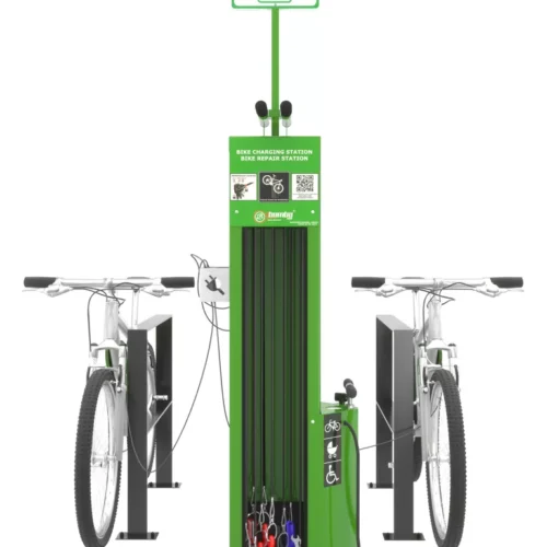 Fietsreparatie station met lader