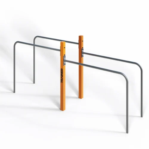 Outdoor Dip Bars SW03B 5 De Dip Bars uit de Street Workout serie zijn modulair en eenvoudig te combineren met andere calisthenics toestellen.
