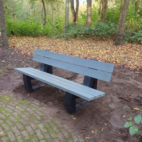 Kunststof Parkbank Govaplast met rugleuning