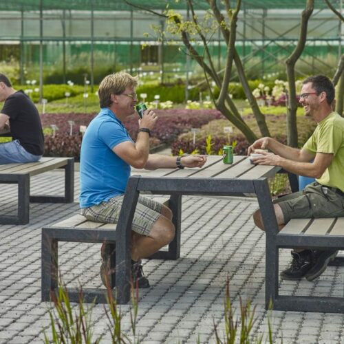 KUnststof Picknicktafel Matrix 33 Onderhoudsvrije massief kunststof Picknickset Matrix bij tuincentrum