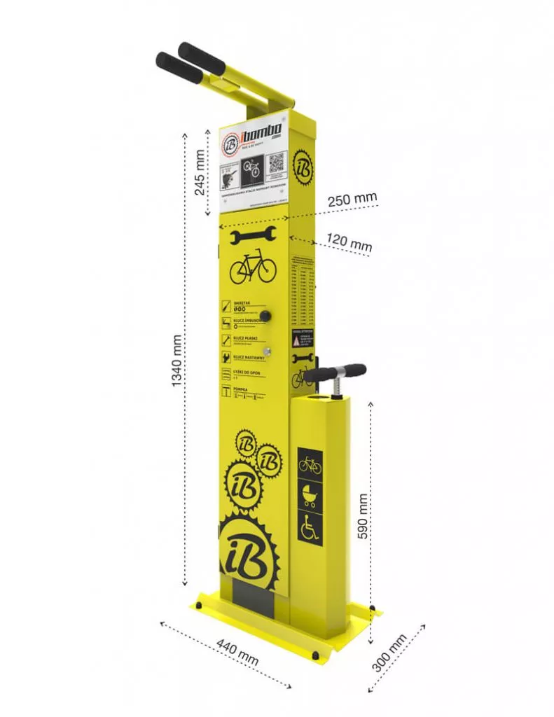 Fiets reparatiestation Scandic Key 2 Wilt u een professioneel fiets reparatiestation kopen voor uw bedrijfslocatie of openbare ruimte? Kies dan voor het betrouwbare model Scandic Key.