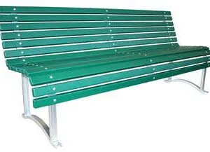 Gietijzeren-parkbank-parkbank met houten-zitting-en-leuning