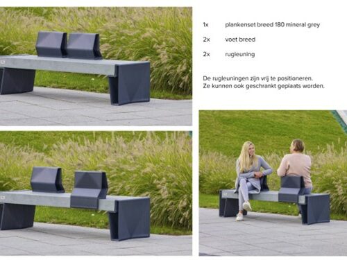 Kunststof parkbanken model Prisma 16 Kunststof parkbanken model Prisma - Afbeelding 5