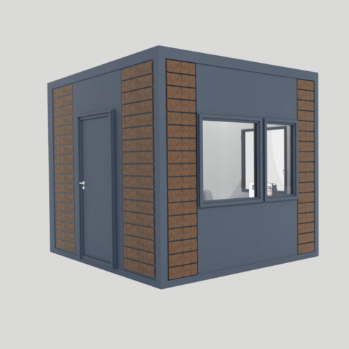 Portiercontainer - portiershuisje 18 Portiercontainer 3x3m