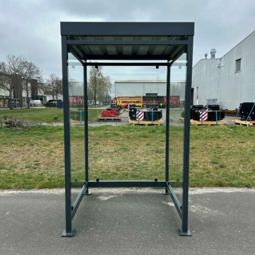 Rookoverkapping Myla Standaard 73 Klein maar fijn. Overkapping Myla Standaard 1.5 x 1.5m. Volledig gemonteerd geleevrd.