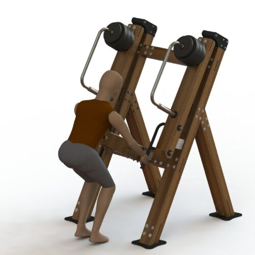 Buitenfitness krachttoestel: Horizontale roeimachine 10 Buitenfitness krachttoestel: Horizontale roeimachine - Afbeelding 3