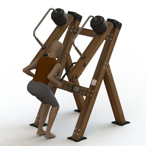 Buitenfitness krachttoestel: Horizontale roeimachine 11 Buitenfitness krachttoestel: Horizontale roeimachine - Afbeelding 4