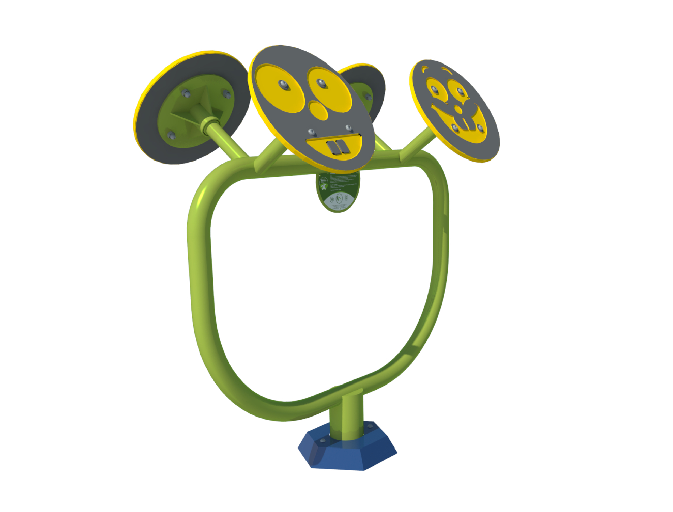 kinder fitnesstoestel Small Wheels 1 Samen draaien aan de wielen van kinderfitnesstoestel de Small Wheels op uw schoolplein. Slechts 12 van onze vele mogelijkheden als het om buiten fitnesstoietsellen voor kinderen gaat.
