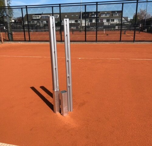 Tennisnetpalen aluminium voor buiten