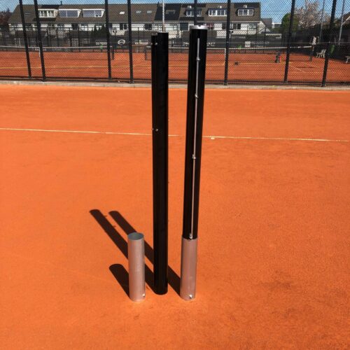 Aluminium netpalen Koker-model Export 10 Professionele netpalen voor tennis