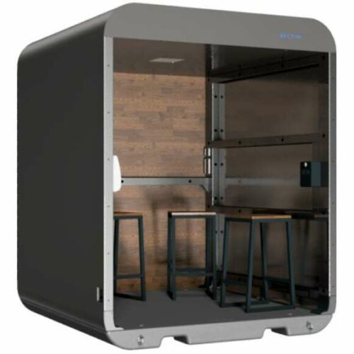 V-lounges, een ideale werkplek, ontmoetingsplek op beurzen, evenementen en in grote hallen, entrees van gebouwen. Volledig uitgerust.