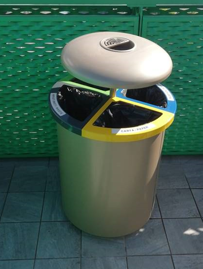 Buitenafvalbak voor afval scheiden 2 Buitenafvalbak voor afval scheiden - Afbeelding 2