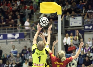 Korfbalpaal insteek 2,5m. 1 Korfbalpalen met een lengte van 2.5 meter. Insteekmodel.