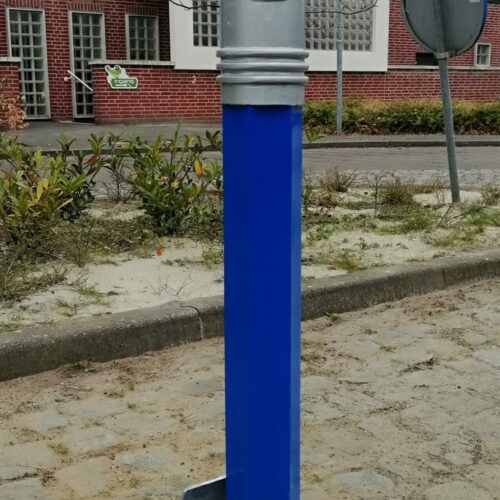 Ronde afzetpalen Potloodmodel 28 De uitneembare uitvoering van deze vrolijke parkeerpalen in een fraai blauwer al kleur