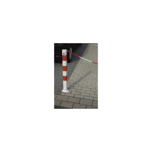 parkeerpaal met ketting 9 Duurzaam en degelijk slot met profielsleutels.