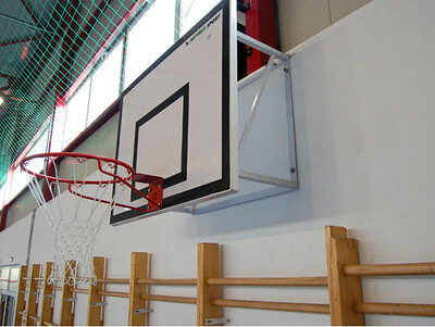 Basketbalbord met muurbevestiging 8 Een leuk compleet basketbalbord - systeem met muurframe