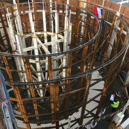 Veiligheidsnetten en bouwnetten 8 Onze netten in de bouw toegepast.