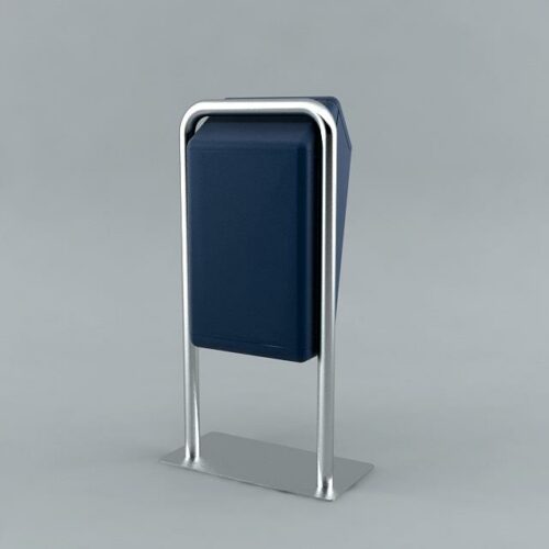 Buiten Afvalbak model Bima 58 Buiten afvalbak Bima, afgebeeld in blauw.