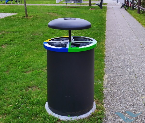 Buitenafvalbak voor afval scheiden 3 Buitenafvalbak voor afval scheiden - Afbeelding 3