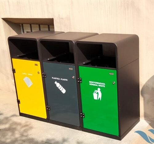Afvalbak Cubo Cestina 20 Kies optioneel voor een geïntegreerde asbak in de kap, ideaal voor rookzones en plekken waar zwerfafval voorkomen moet worden.