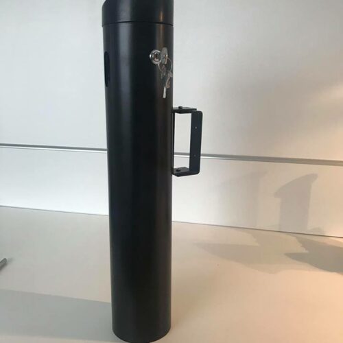 Buitenasbak model Onio 16 Wandmodel buiten asbak Onio zwart