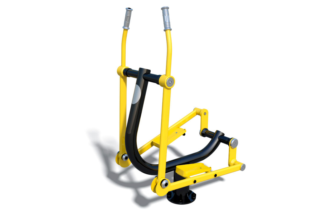 Buitenfitnesstoestel Crosstrainer 1 Buiten fitnesstoestel Crosstrainer. Een ideaal cardio buitenfitness apparaat uit het hogere segment.
