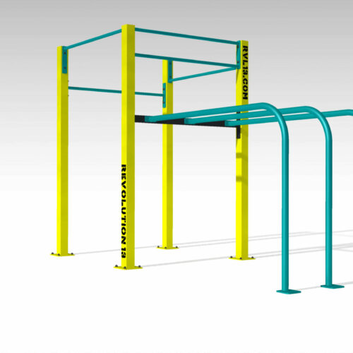 Calisthenics toestel Petum 42 Calisthenics buiten fitness station model Petum Standaard