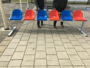 Reservebanken, coachbanken, lengte 2,5m