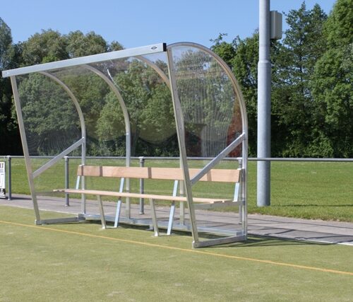 aluminium dugout voor voetbal