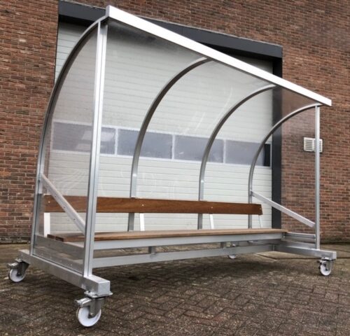 Dugout model 170 44 Nog een afbeelding van de verrijdbare uitvoering van deze dug-out, lengte 3 meter.
