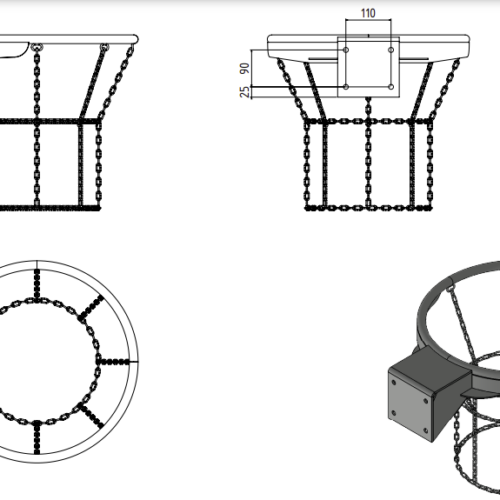 Basketbal dunkring 7 Basketbal dunkring - Afbeelding 4