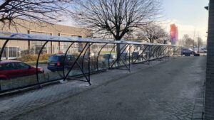 Fietsoverkapping lengte 78 meter