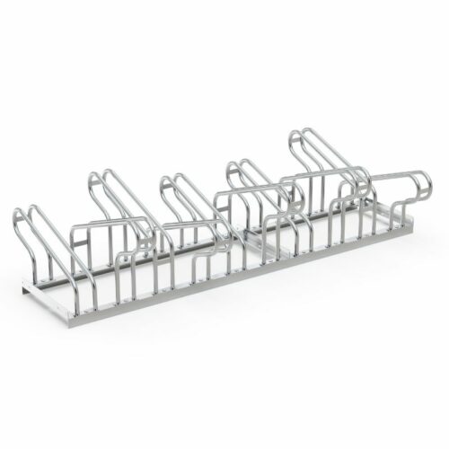 Fietsenrekken model FR1000 19 DE uitvoering met 10 plekken tweezijdig van ons duurzame fietsenrek model FR1000